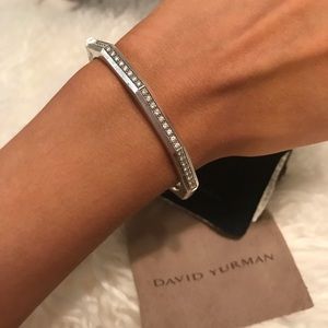David Yurman Stax Faceted Bracelet with Diamonds